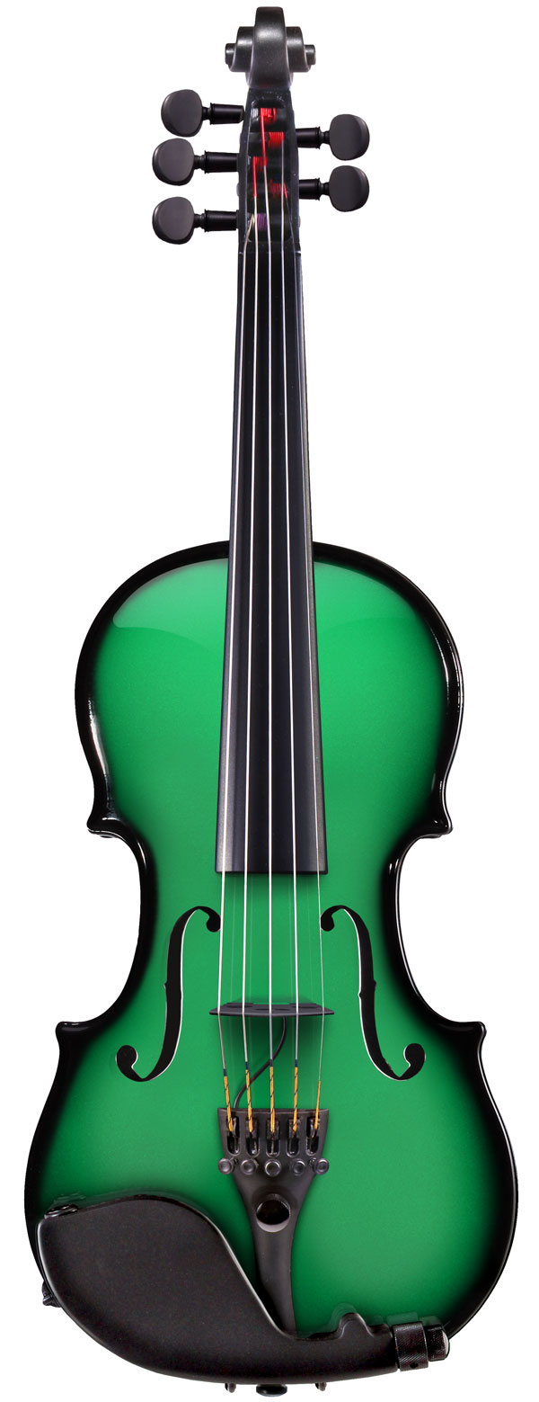 AEX Carbon Violin, 5 Strings, green