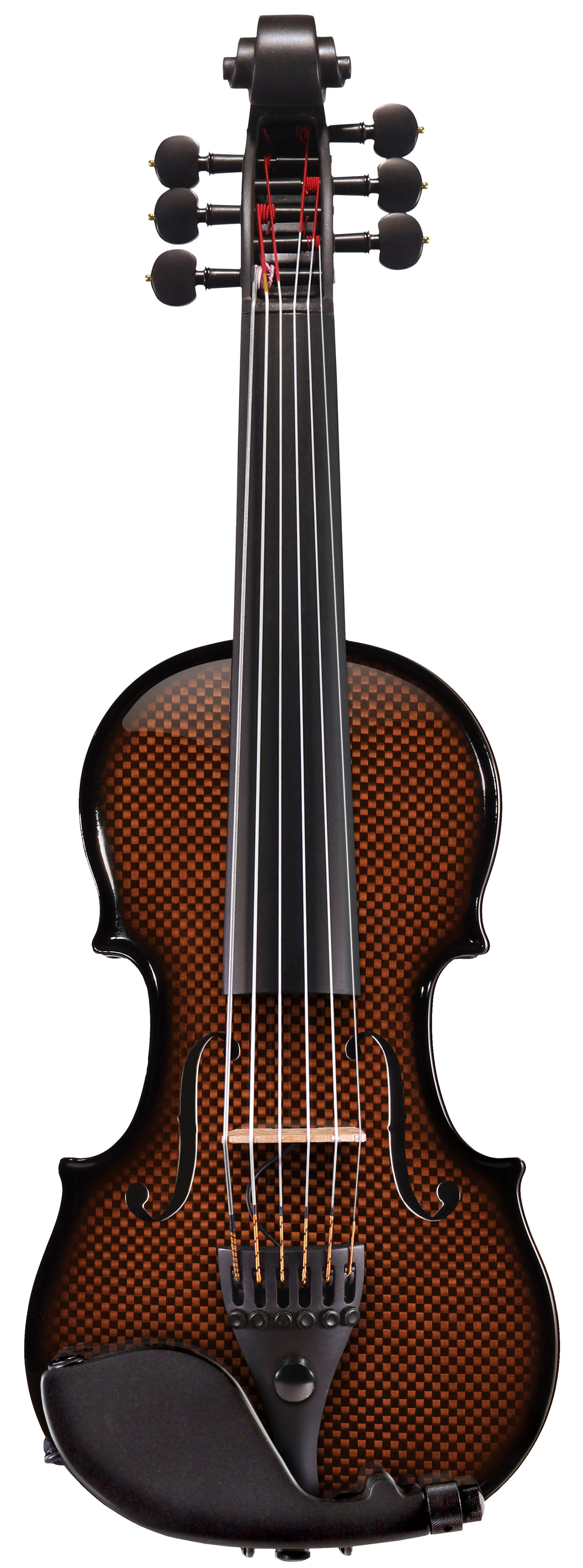 Electric Violin 6 Strings Carbon Orange