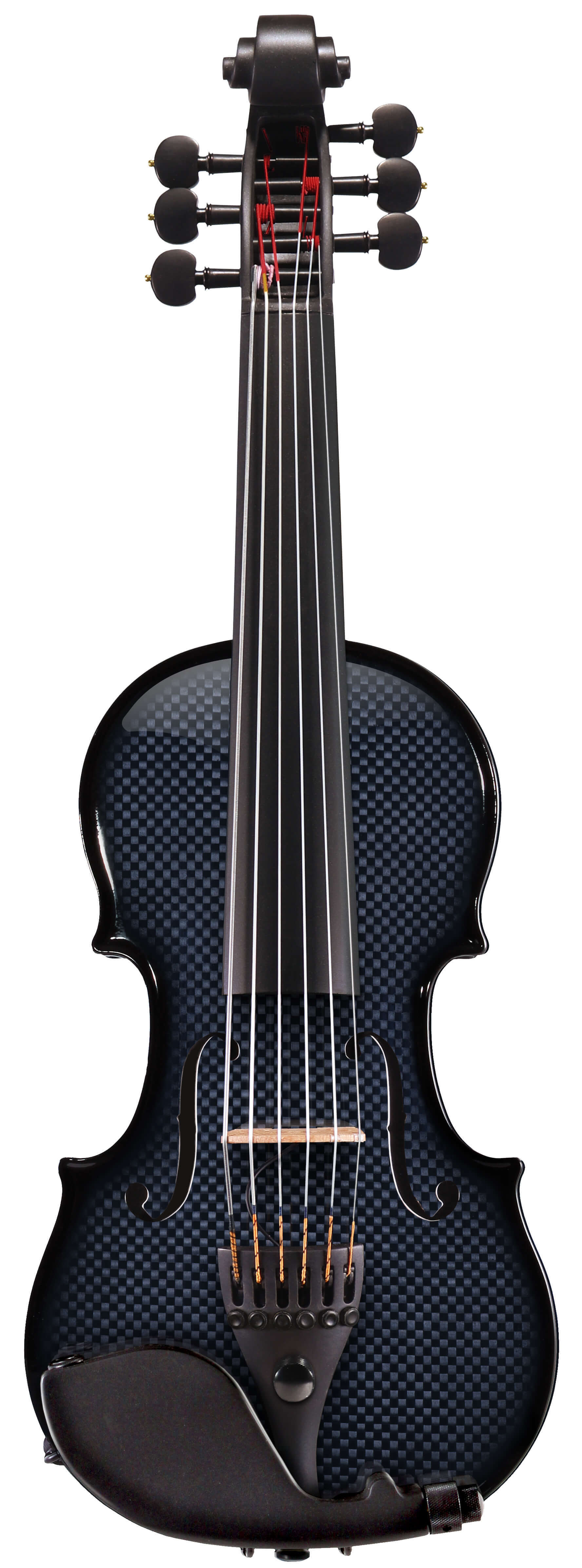 E-Geige 6 Saiten Carbon Blau
